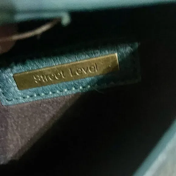 Boho Faux Leather Crossbody Clutch Purse w Feather Charm Adj Strap 6x8.5 - Picture 11 of 13